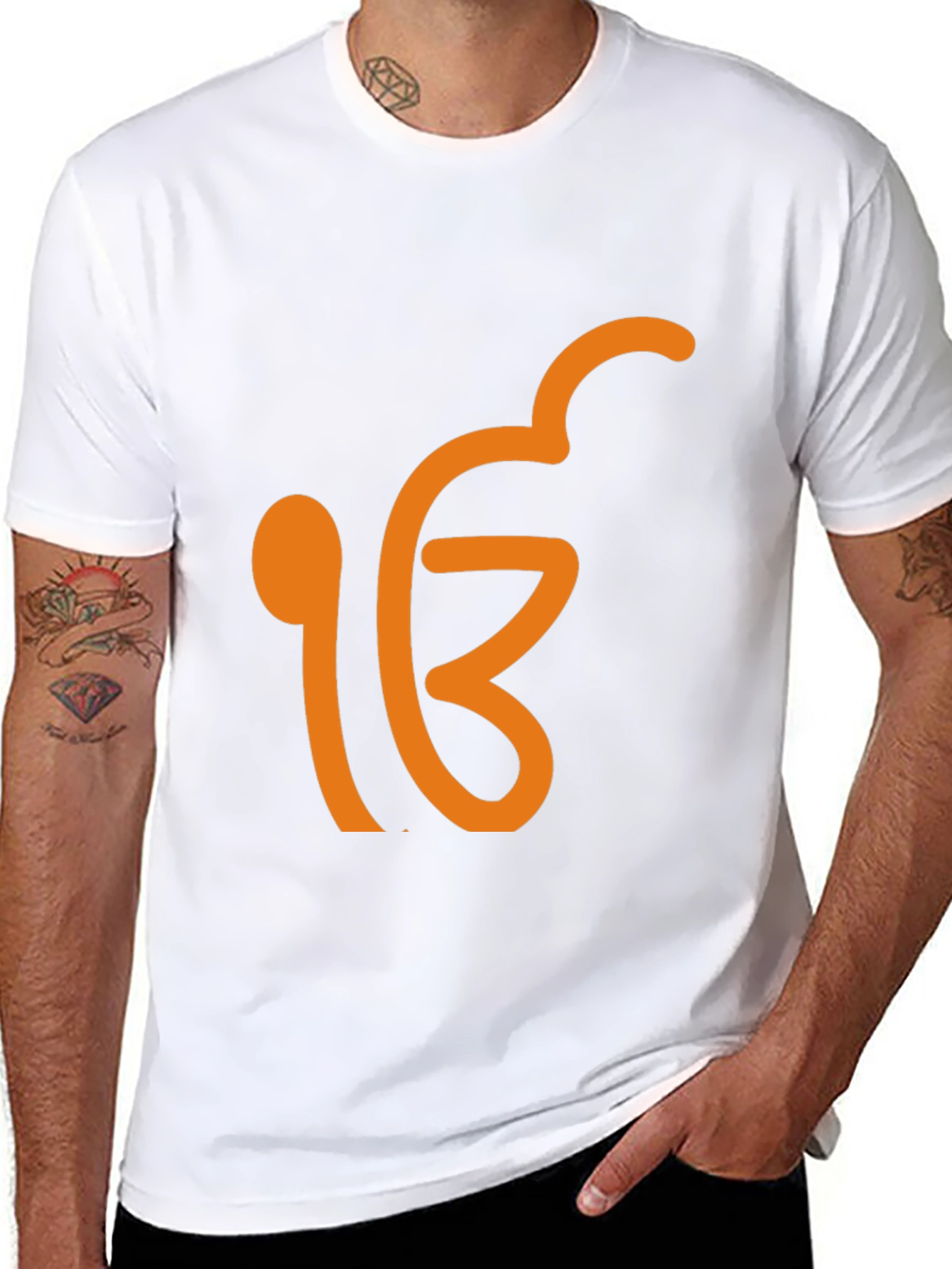 Ek Onkar Graphic Tee - Black Cotton Blend Shirt