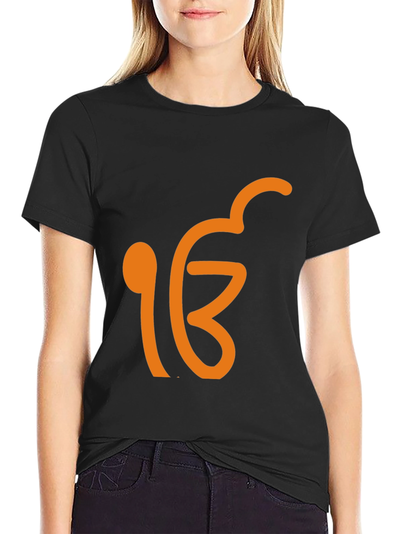 Ek Onkar Graphic Tee - Black Cotton Blend Shirt