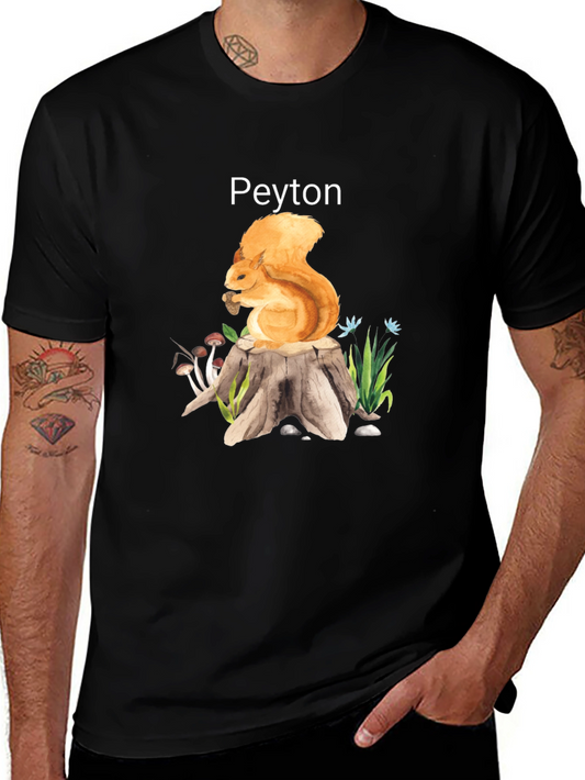 Personalized Squirrel T-Shirt - Peytons Forest Friend Tee