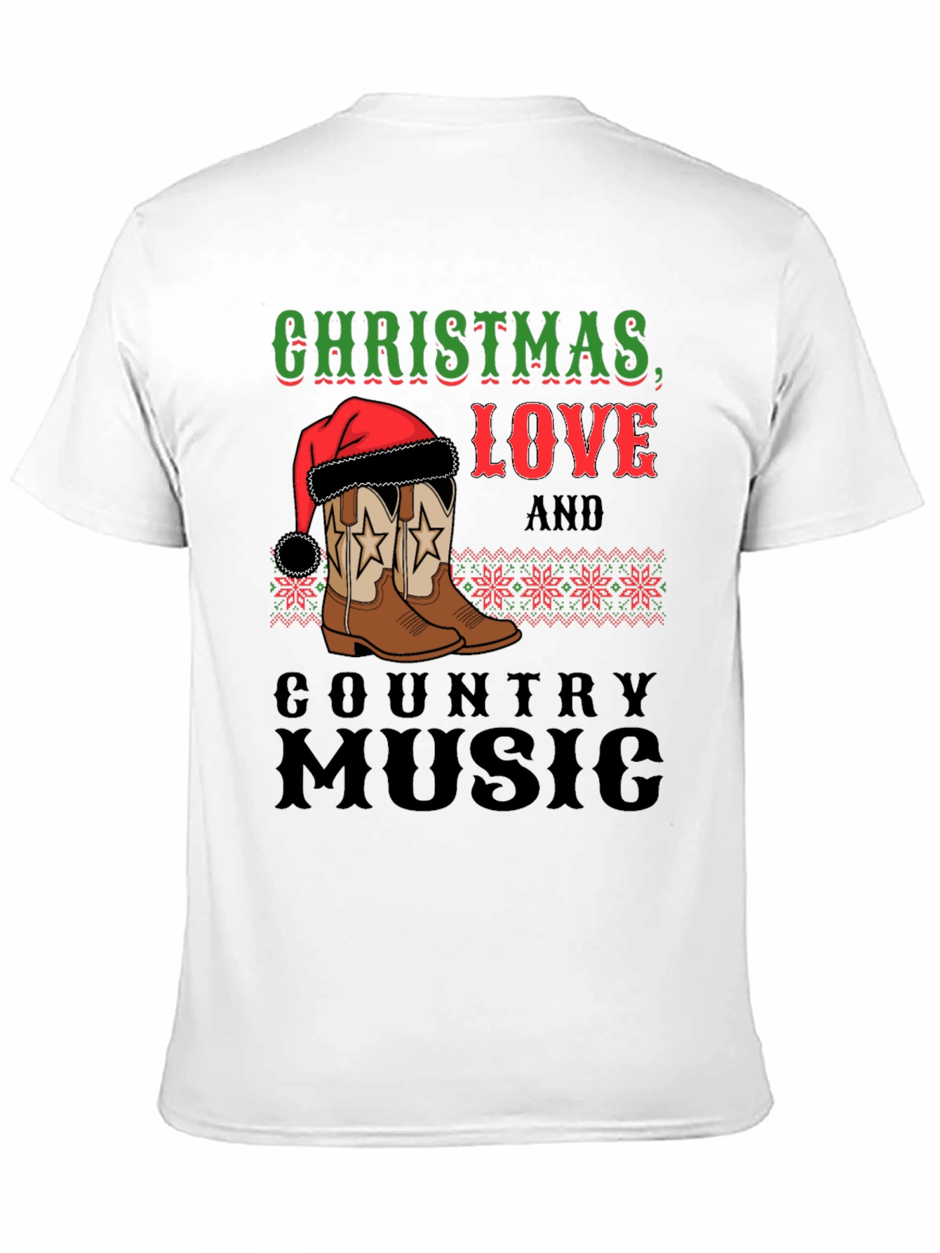 Christmas Love Country Music Graphic Tee