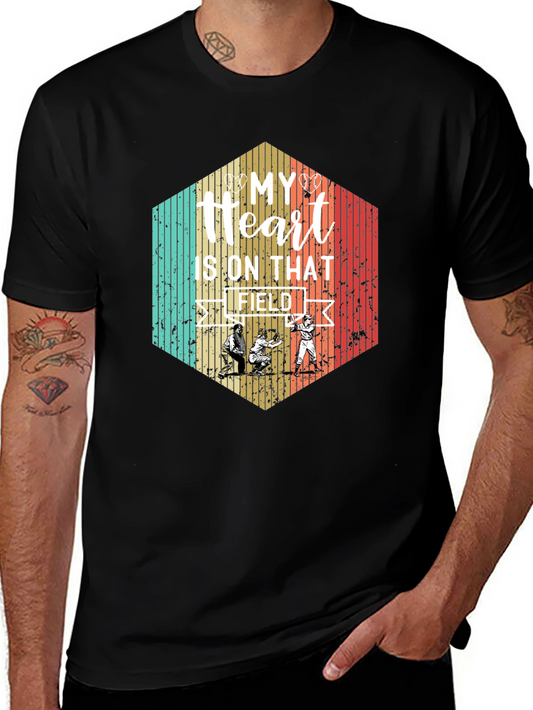 My Heart Is On That Field Baseball T-Shirt