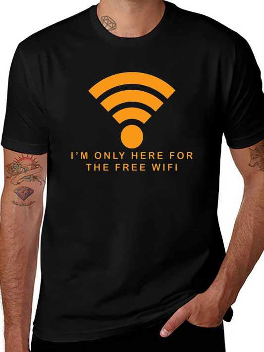Free WiFi T-Shirt - Humorous Internet Lover Tee