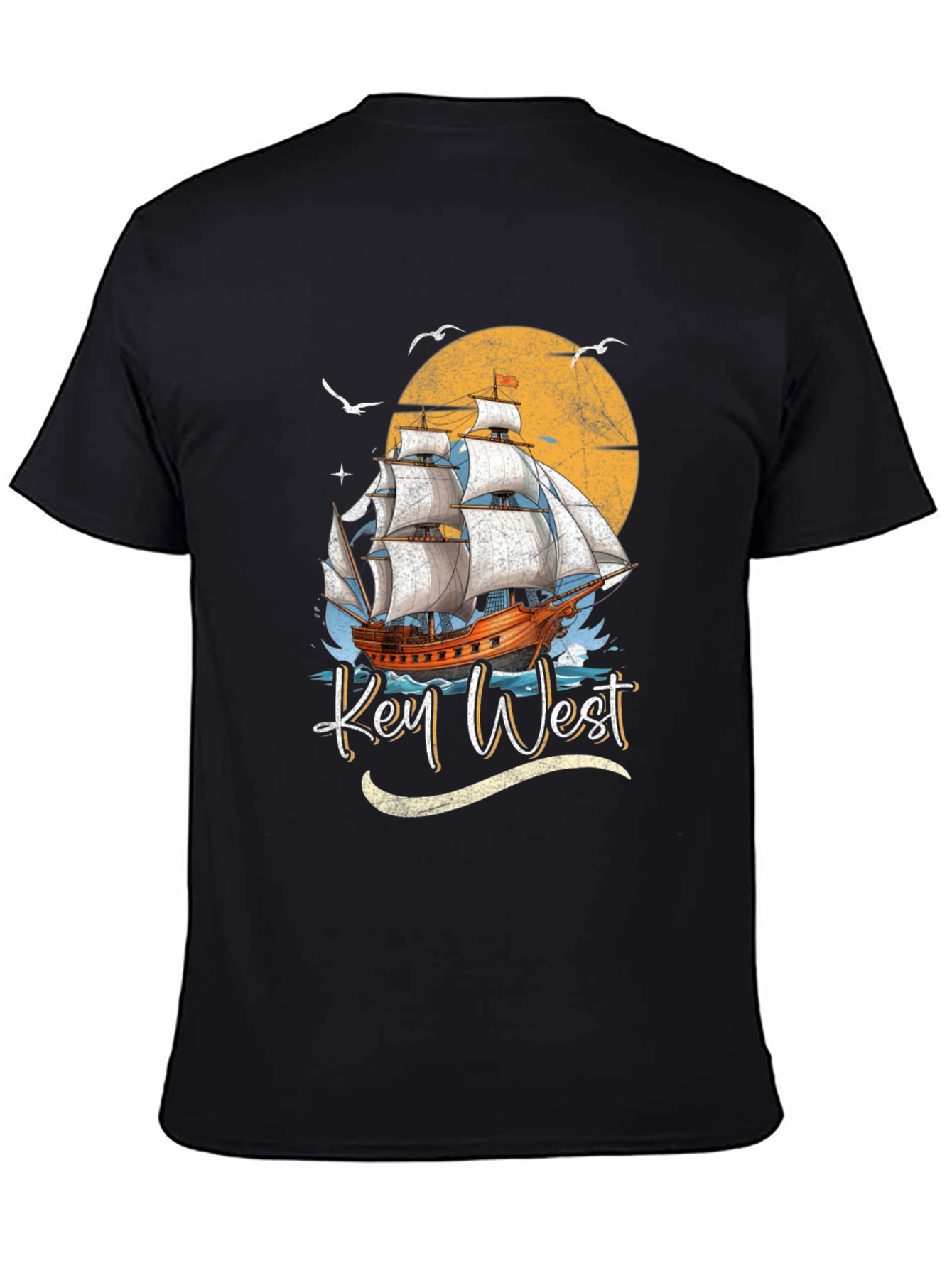 Key West Sailboat Graphic T-Shirt