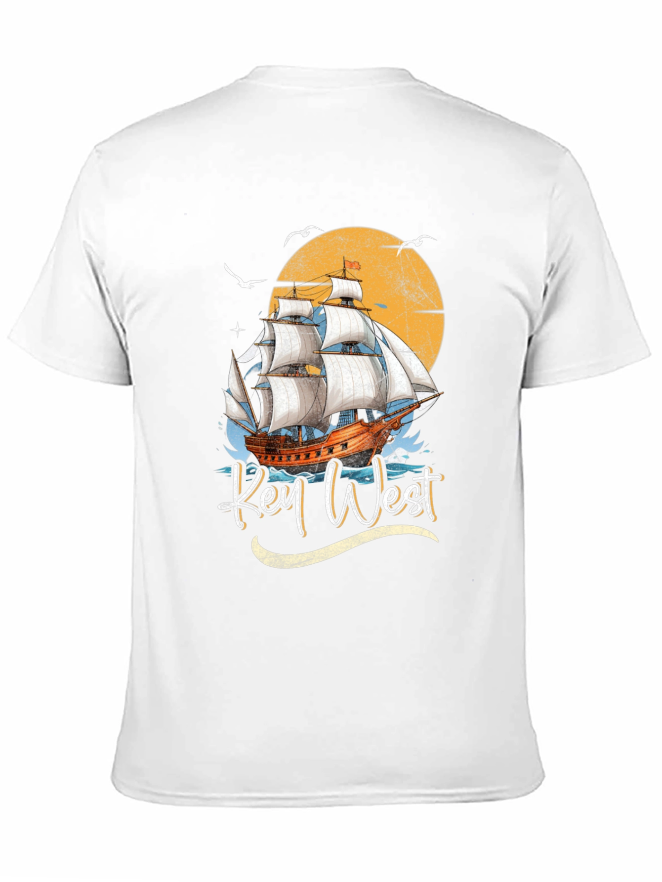 Key West Sailboat Graphic T-Shirt