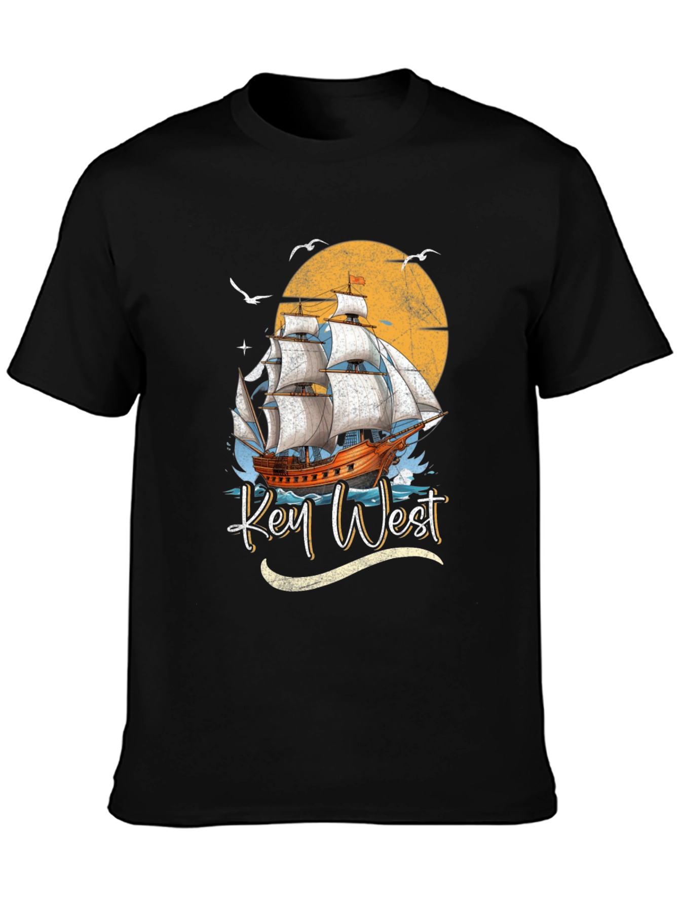 Key West Sailboat Graphic T-Shirt