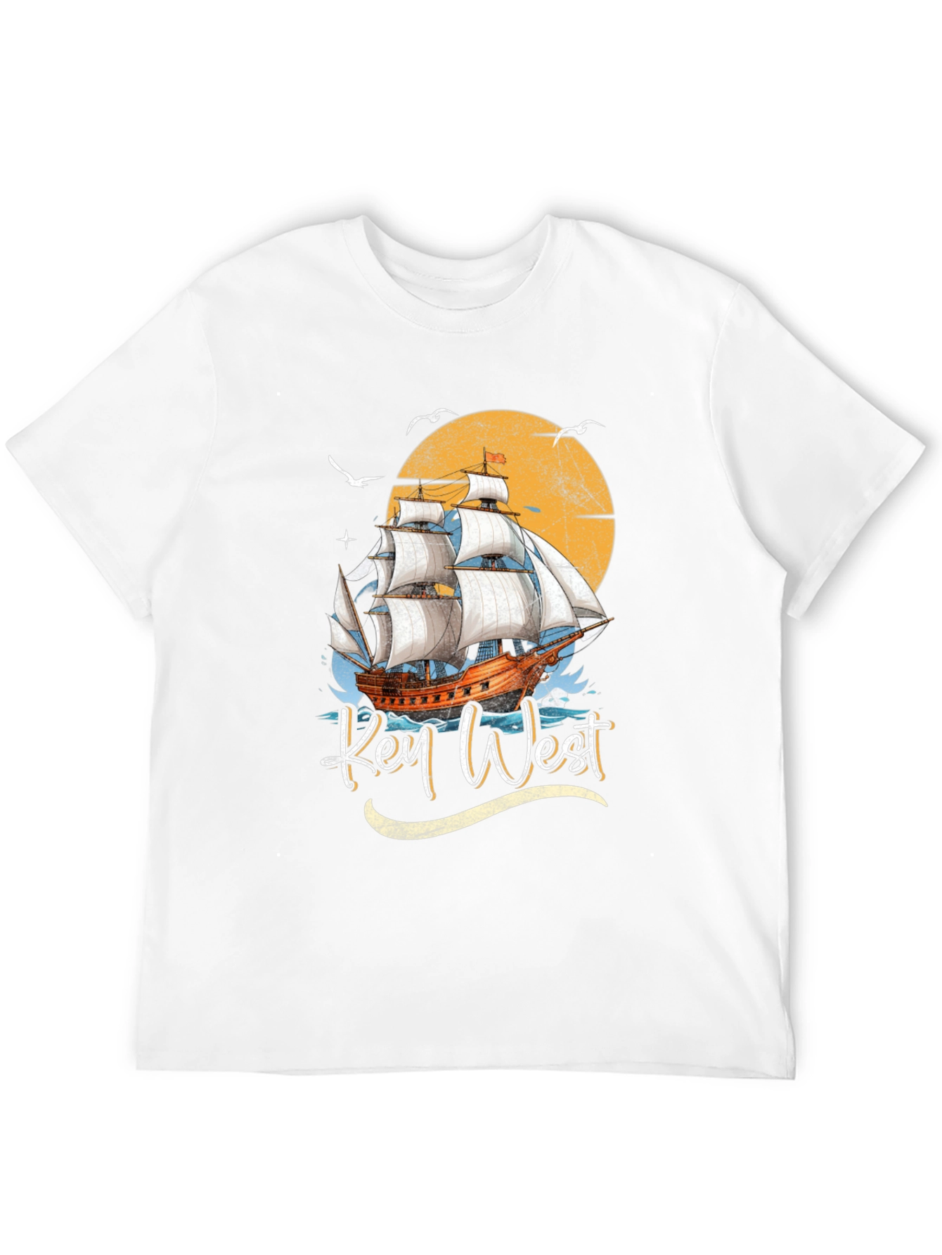 Key West Sailboat Graphic T-Shirt