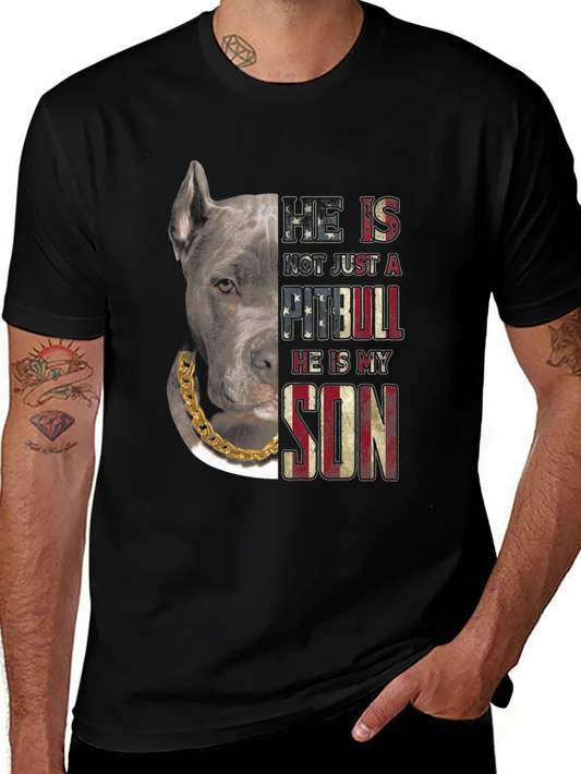 Pitbull Son American Flag T-Shirt