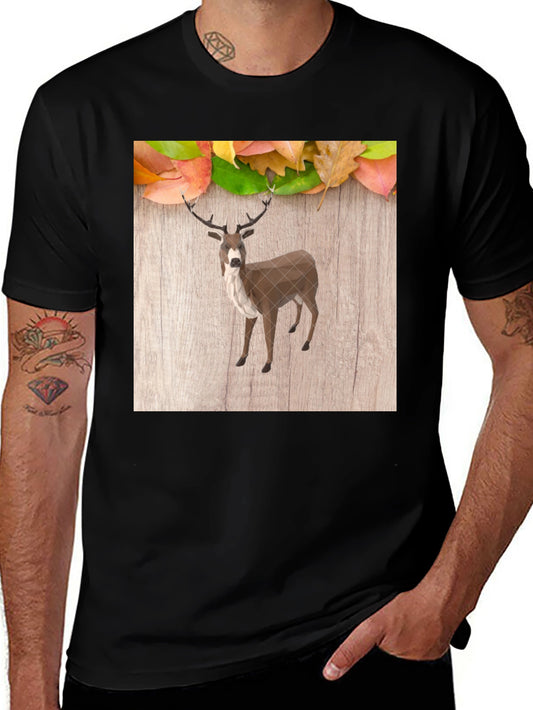 Autumn Deer Graphic Tee - Nature Inspired Style