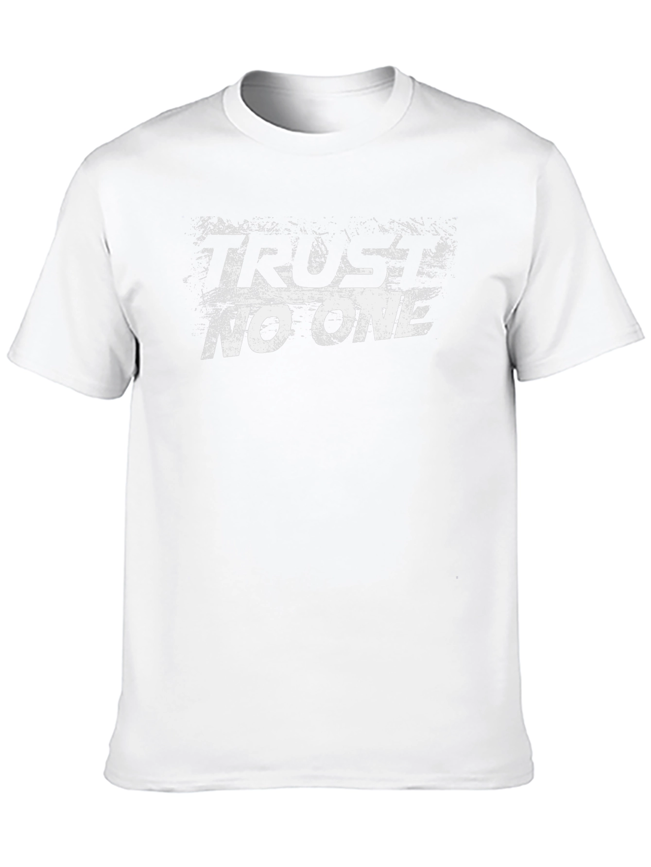 Trust No One Graphic T-Shirt - Black Cotton Tee