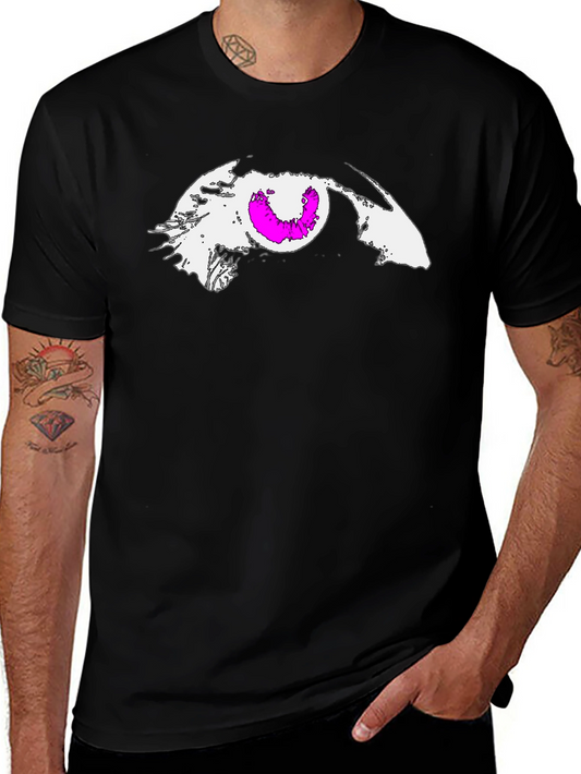 Eye Graphic Black T-Shirt - Edgy and Unique