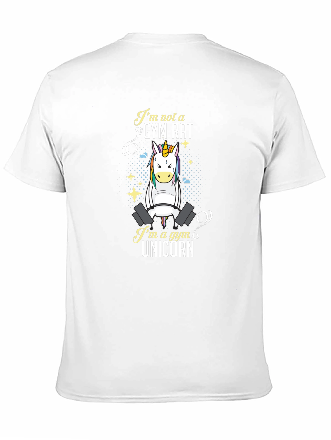 Gym Unicorn Graphic T-Shirt - Black