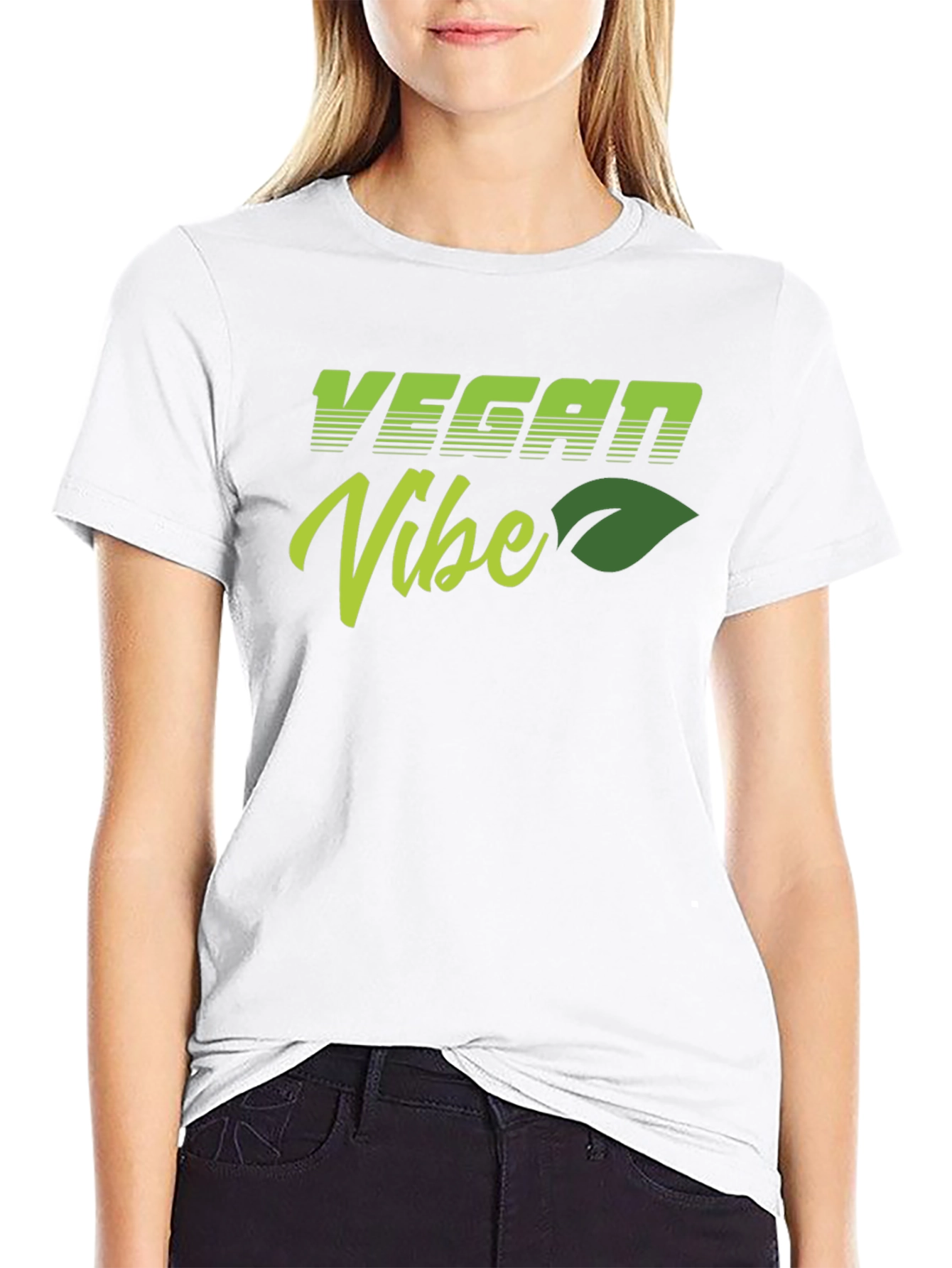 Vegan Vibe Black T-Shirt - Stylish & Comfortable