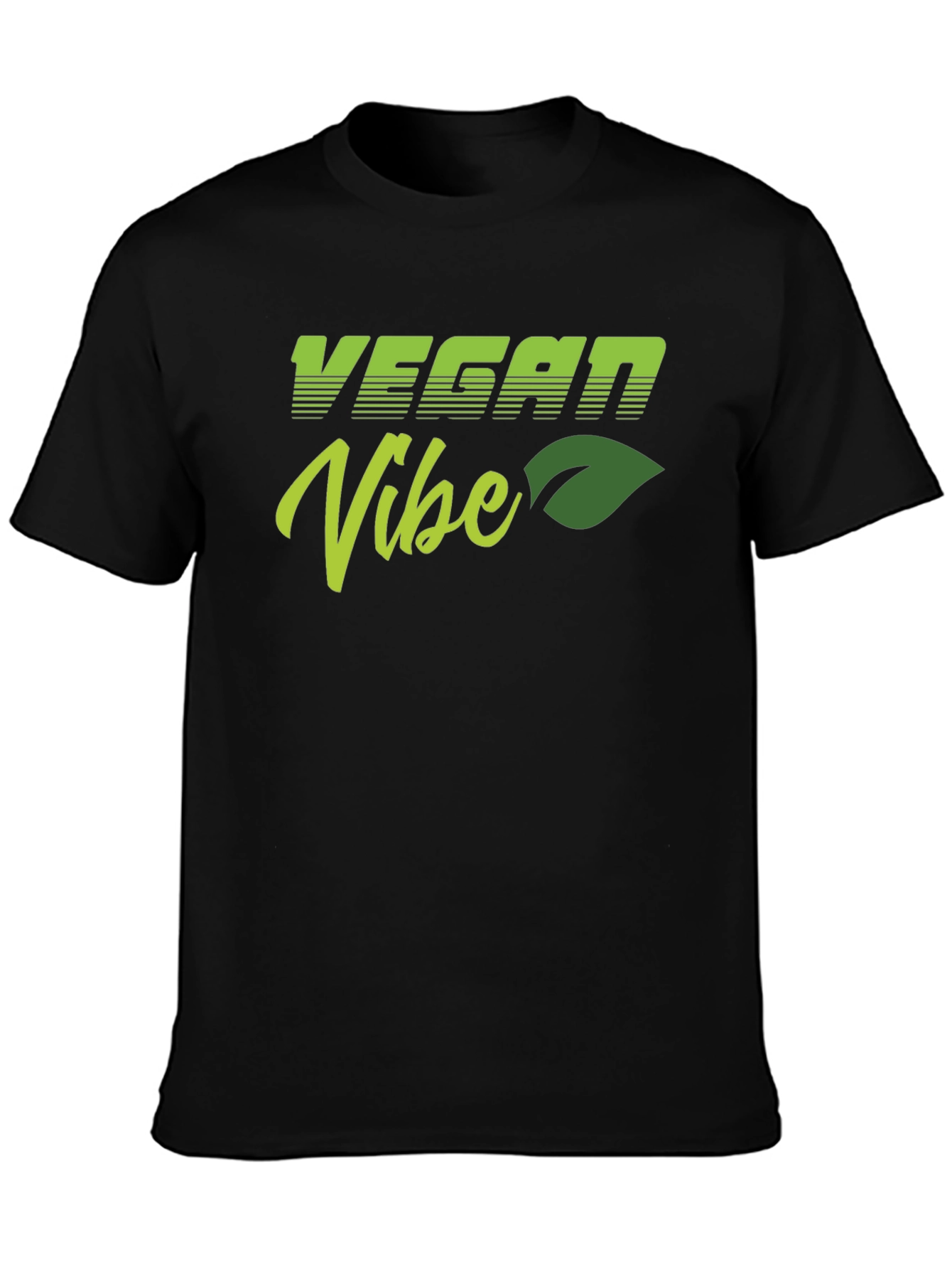 Vegan Vibe Black T-Shirt - Stylish & Comfortable
