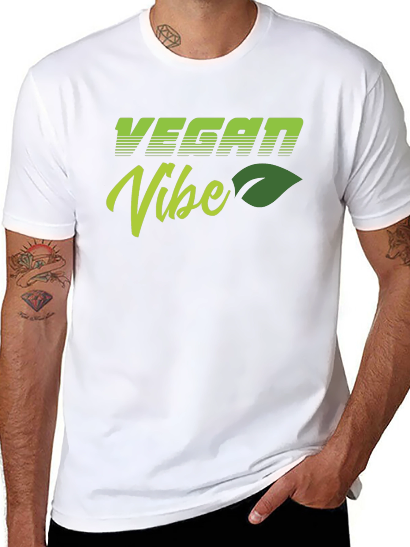Vegan Vibe Black T-Shirt - Stylish & Comfortable