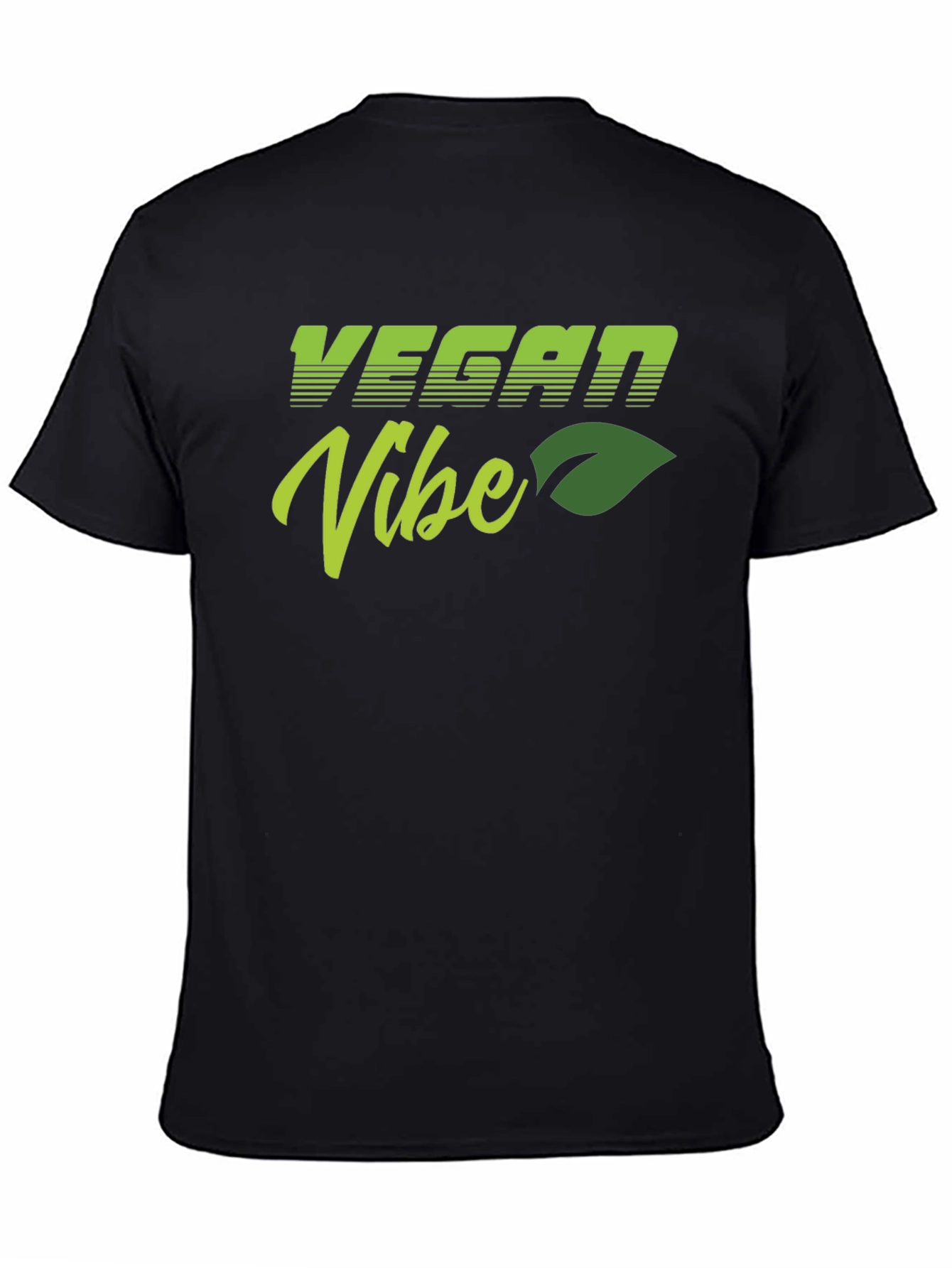 Vegan Vibe Black T-Shirt - Stylish & Comfortable