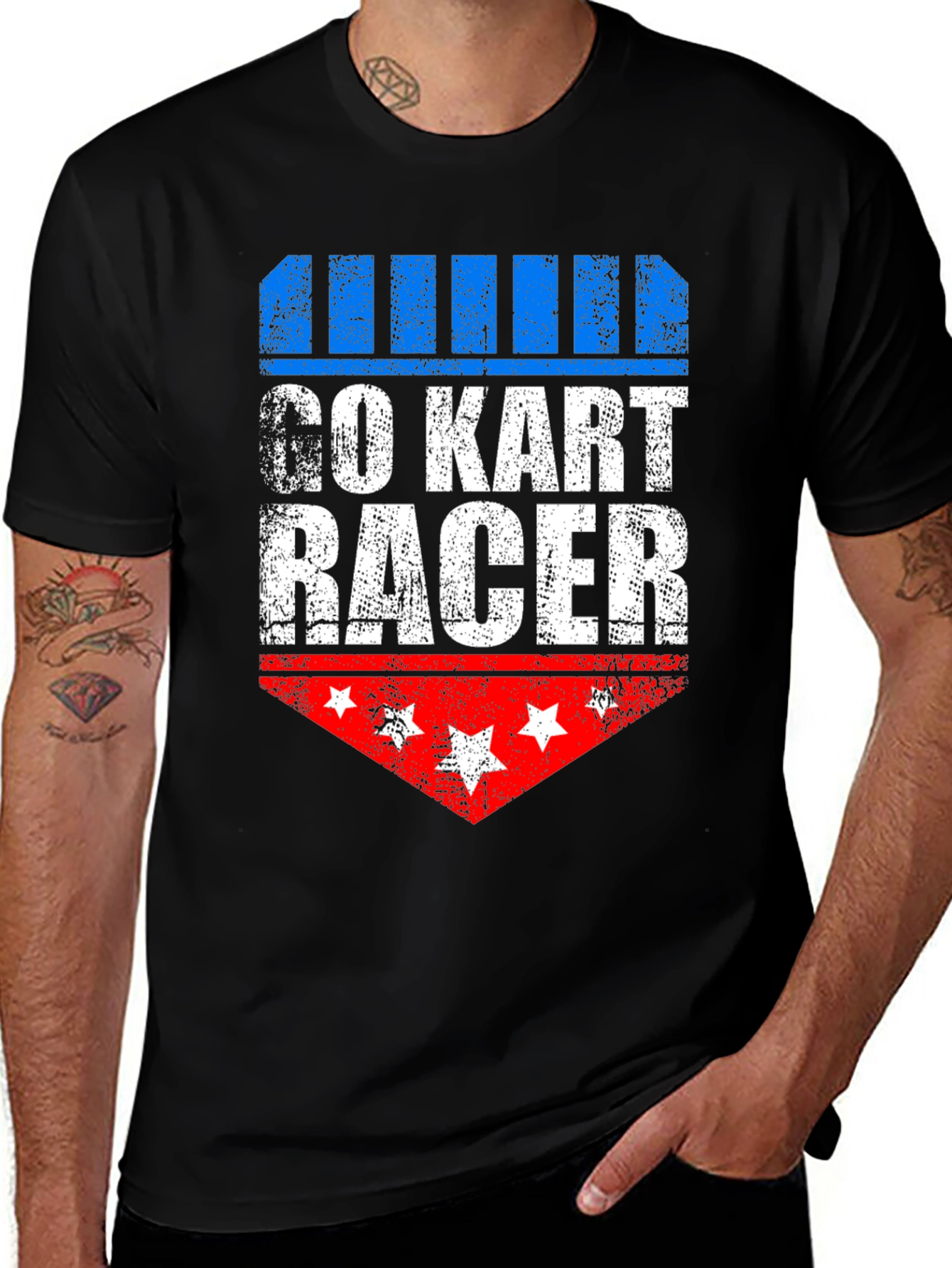 Go Kart Racer Patriotic T-Shirt