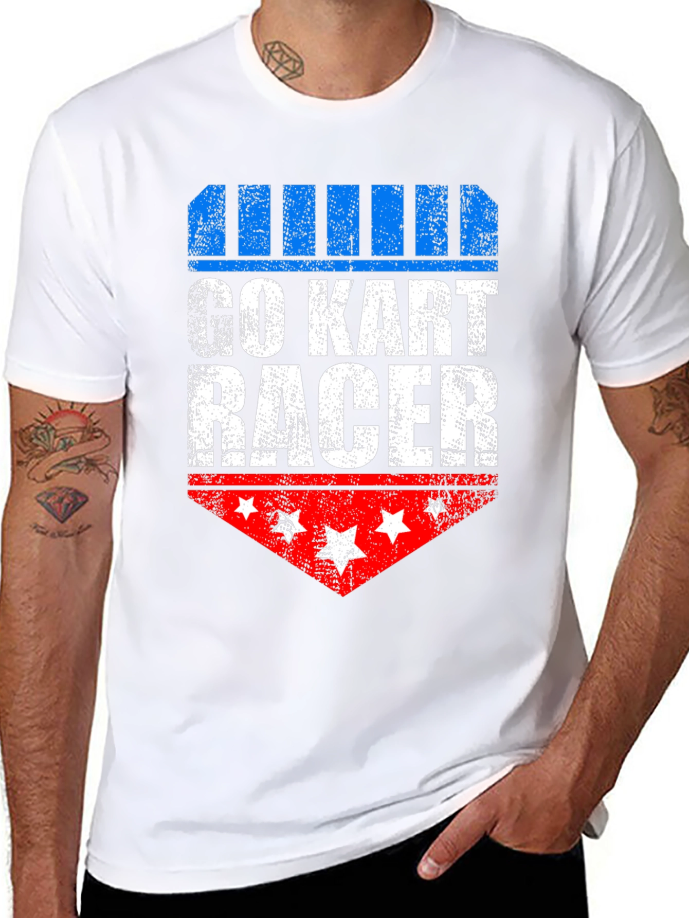 Go Kart Racer Patriotic T-Shirt