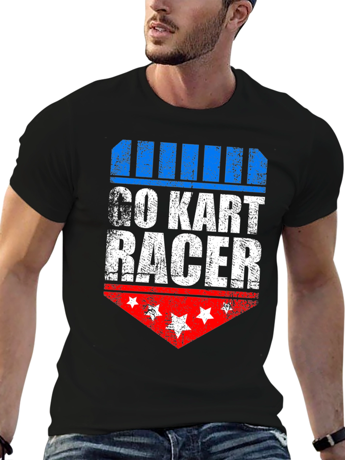 Go Kart Racer Patriotic T-Shirt