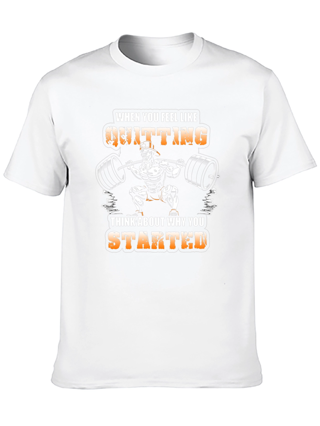 Motivational Gym T-Shirt - Quitting vs Starting