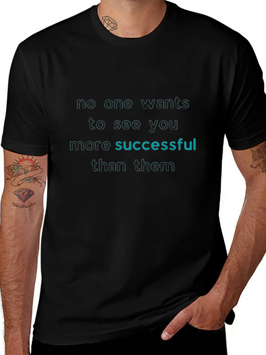 Successful Tee - Black Graphic T-Shirt
