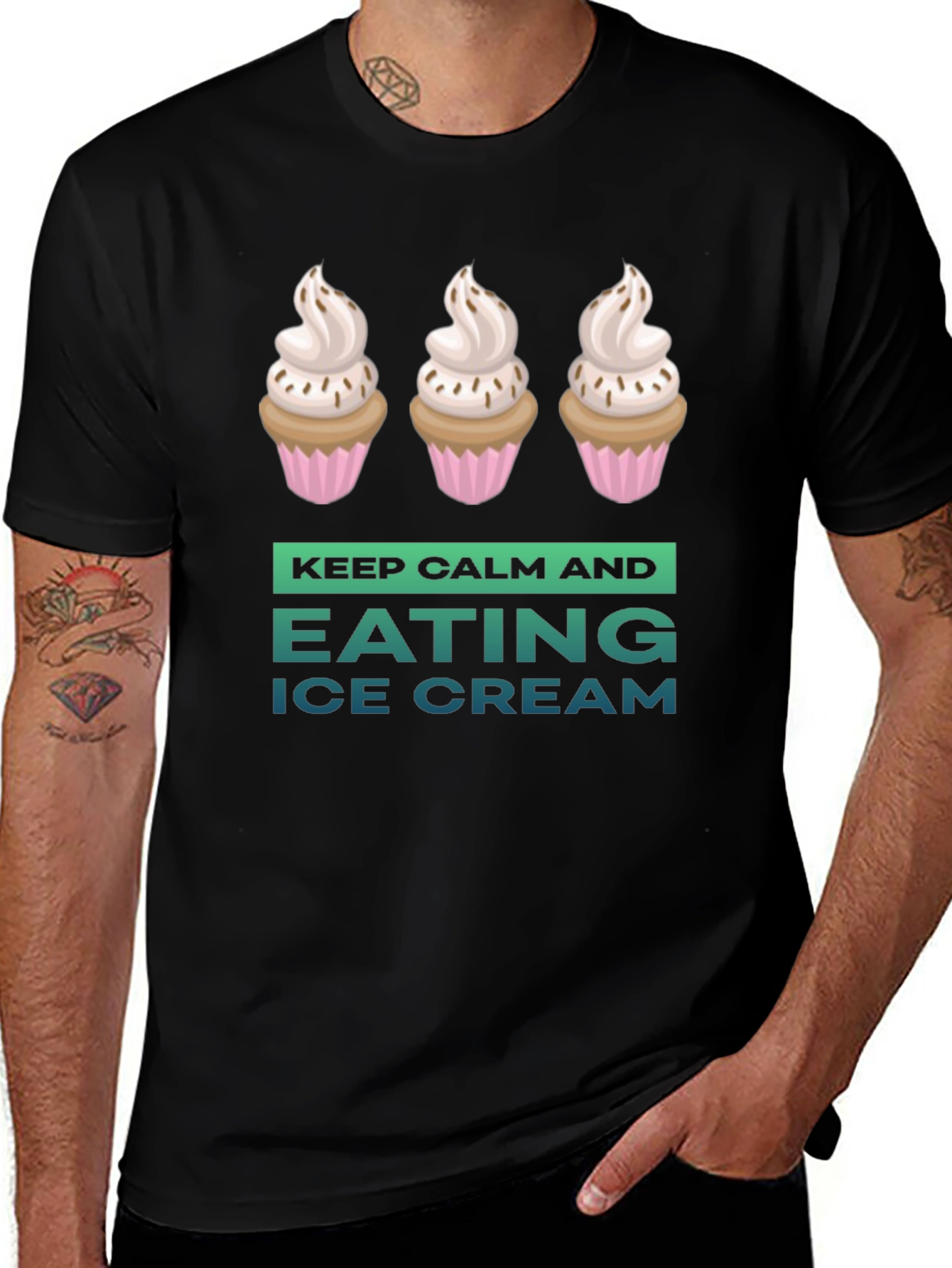 Keep Calm and Eat Ice Cream T-Shirt