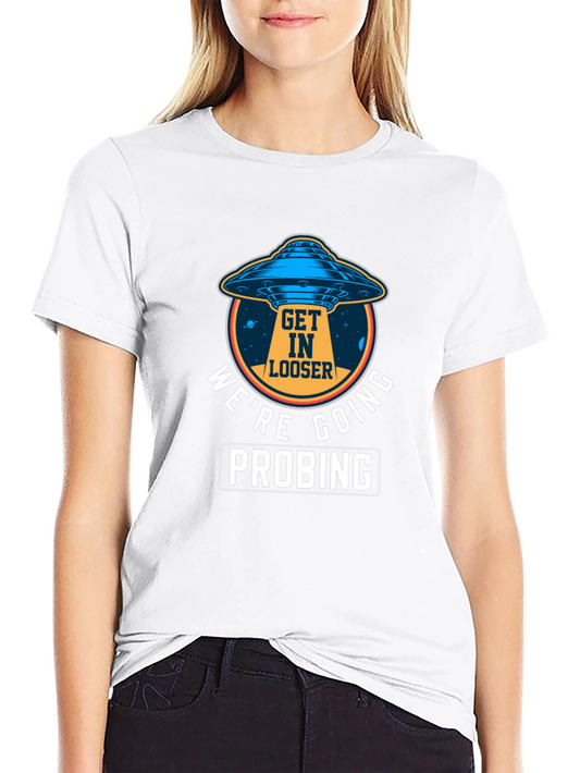 Alien UFO Probing Graphic Tee