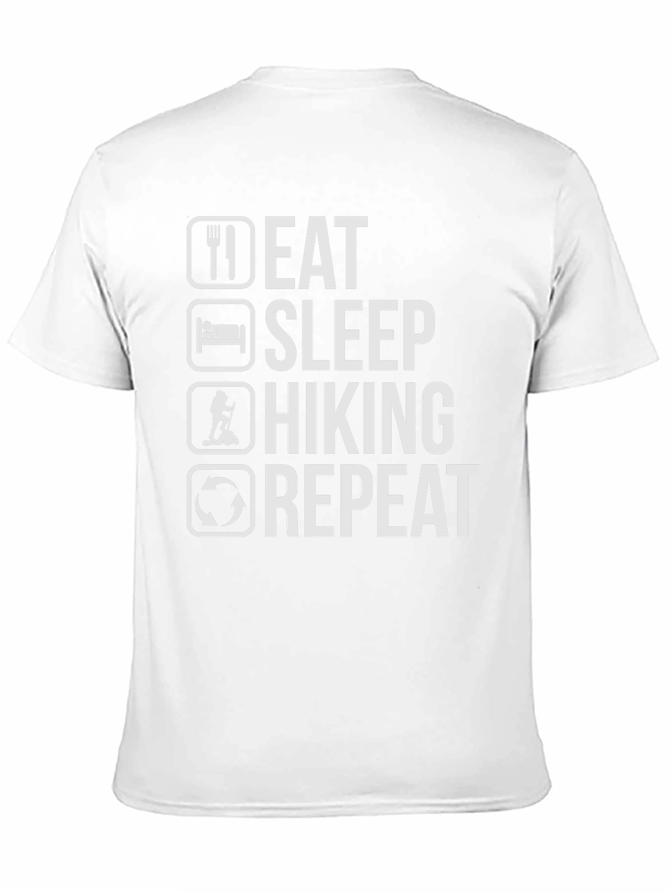 Eat Sleep Hiking Repeat T-Shirt - Black