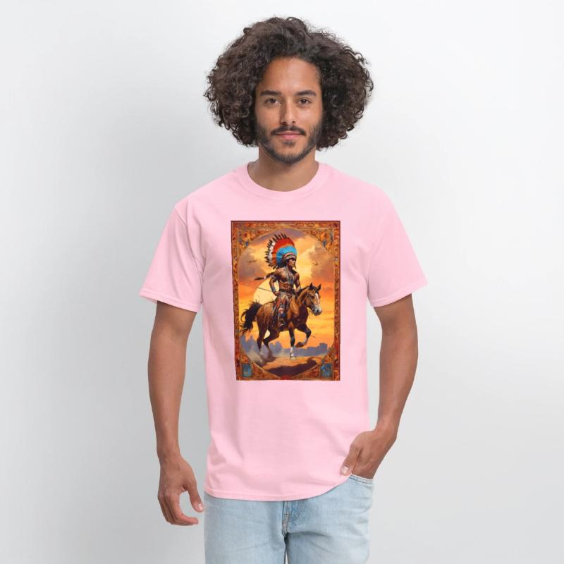 native american indian rebel in a raid