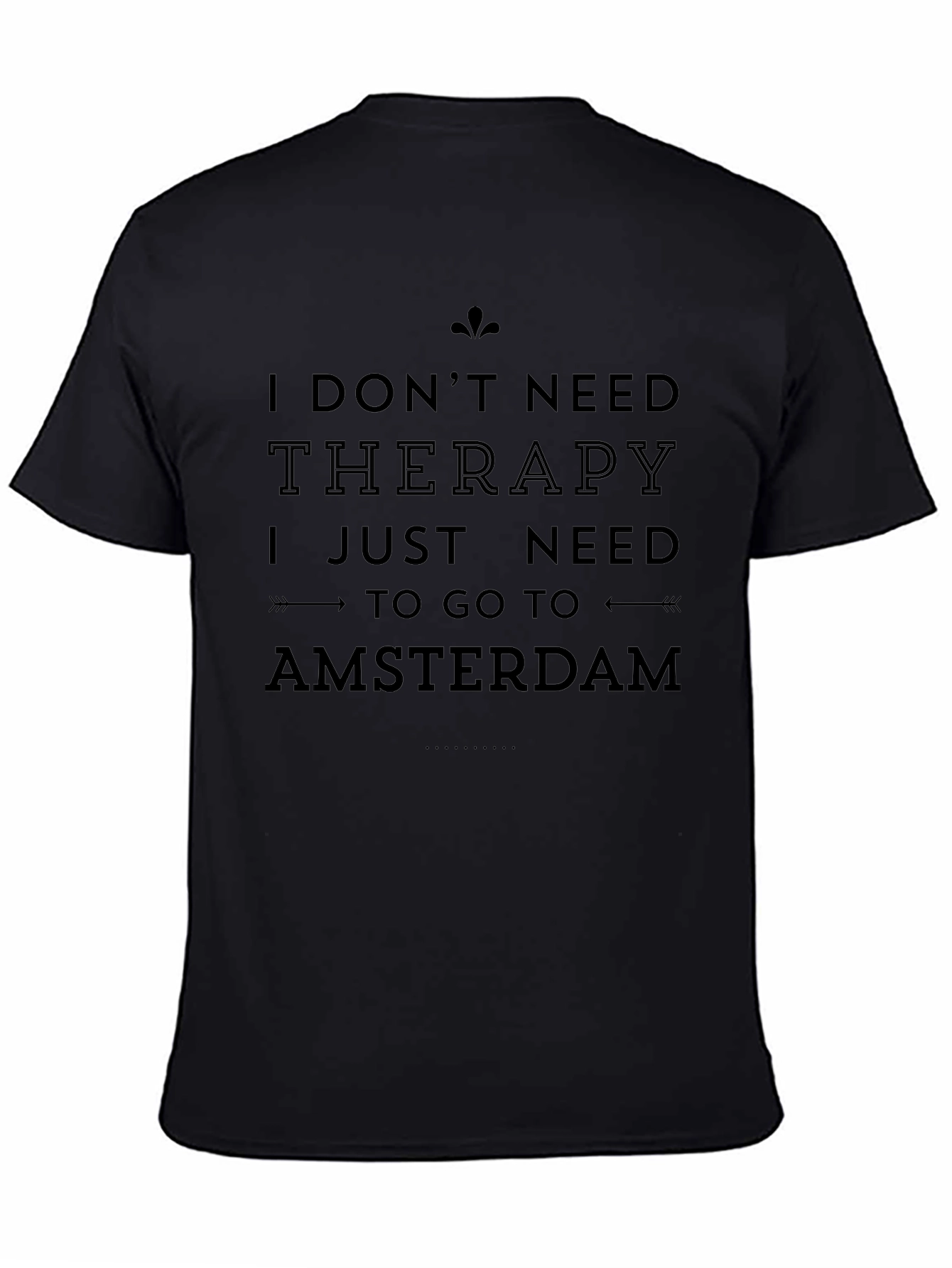 Amsterdam Therapy Mens Black T-Shirt