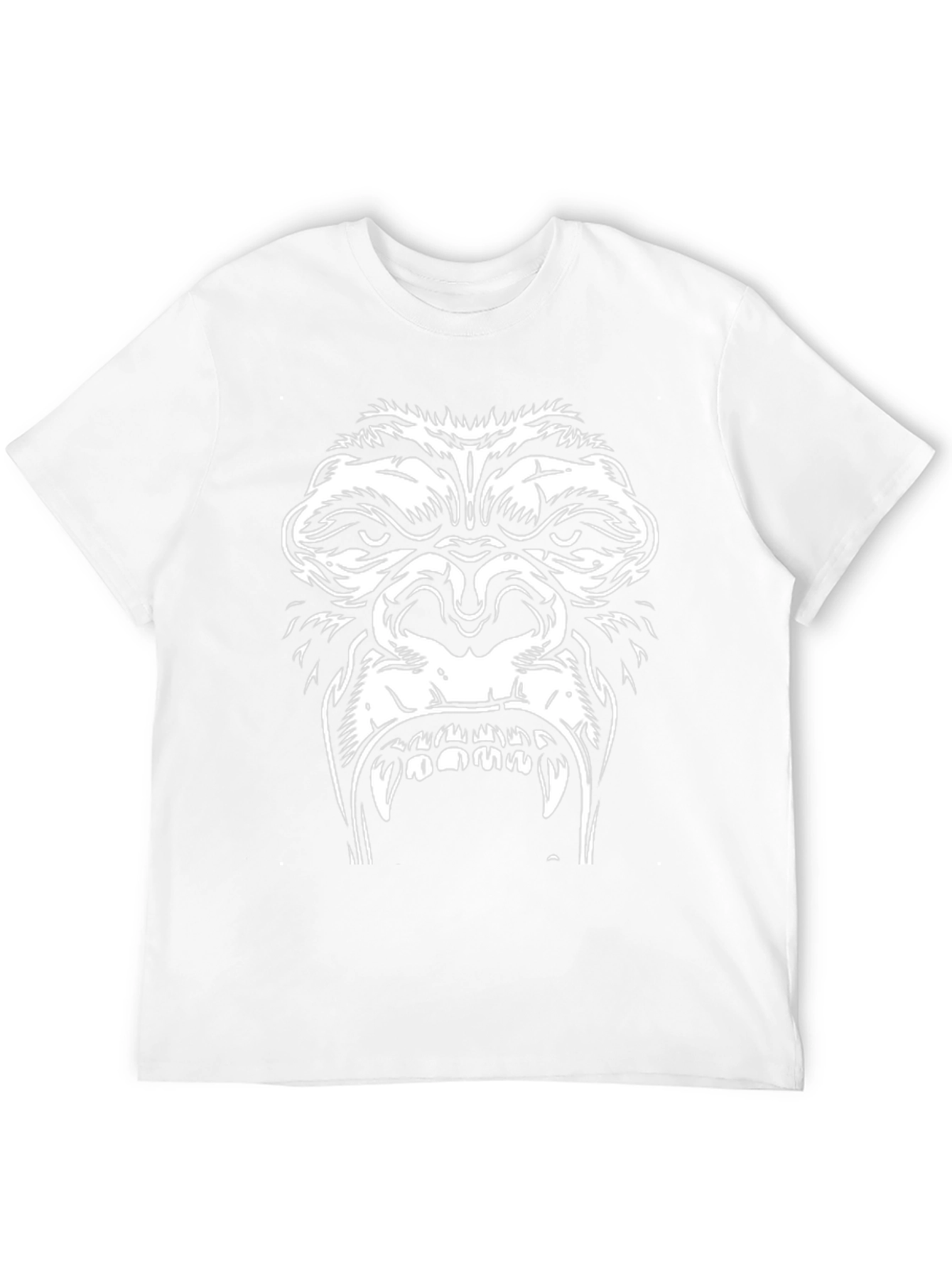Angry Gorilla Graphic Tee - Black Cotton T-Shirt