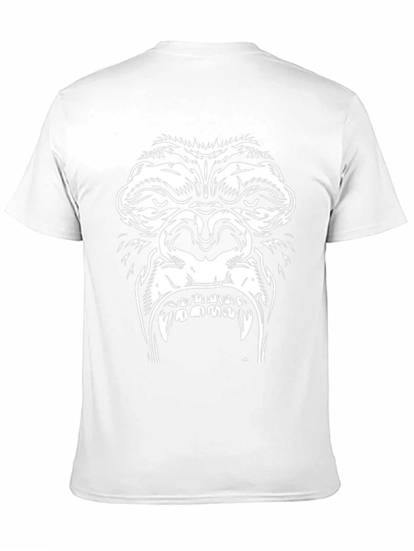 Angry Gorilla Graphic Tee - Black Cotton T-Shirt