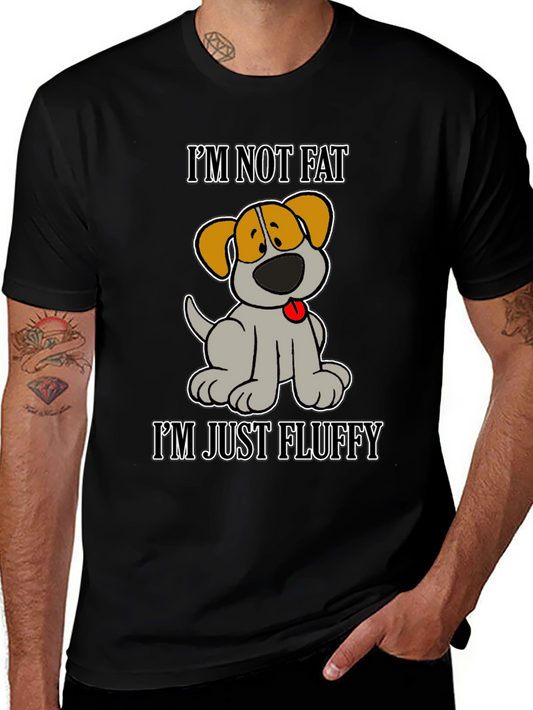 Funny Dog T-Shirt - Im Not Fat Im Just Fluffy