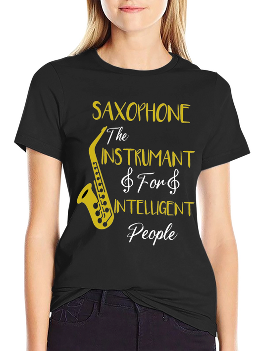 Saxophone Intelligent People T-Shirt - Music Lover Tee