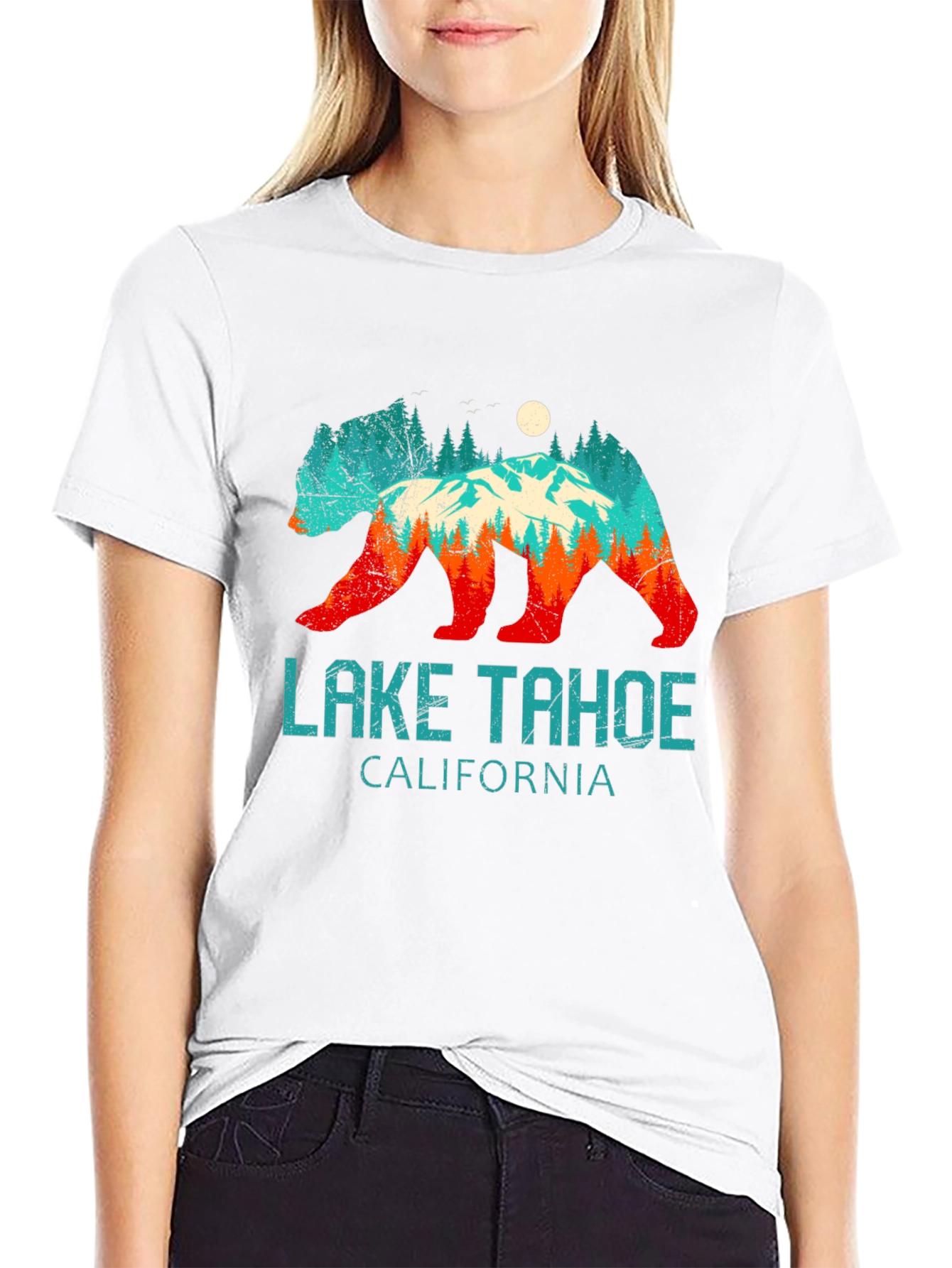 Lake Tahoe California Bear Graphic Tee