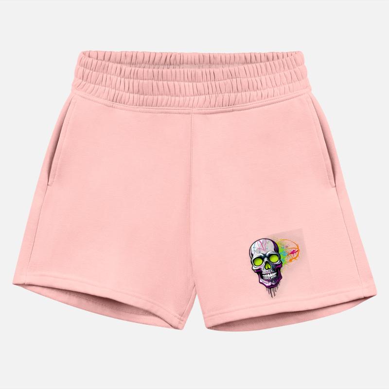 Neon Graffiti Skull Artwork