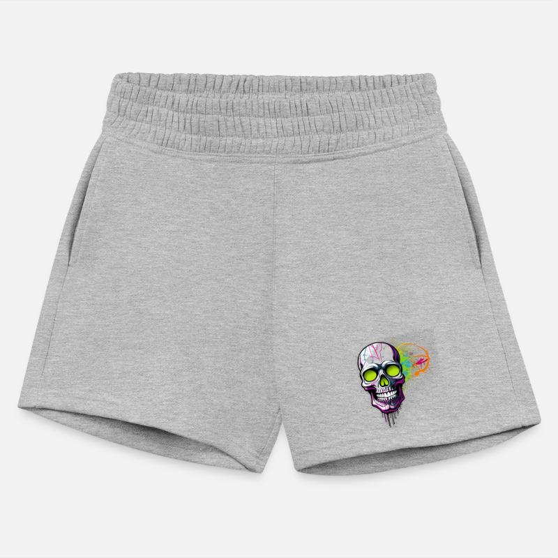 Neon Graffiti Skull Artwork