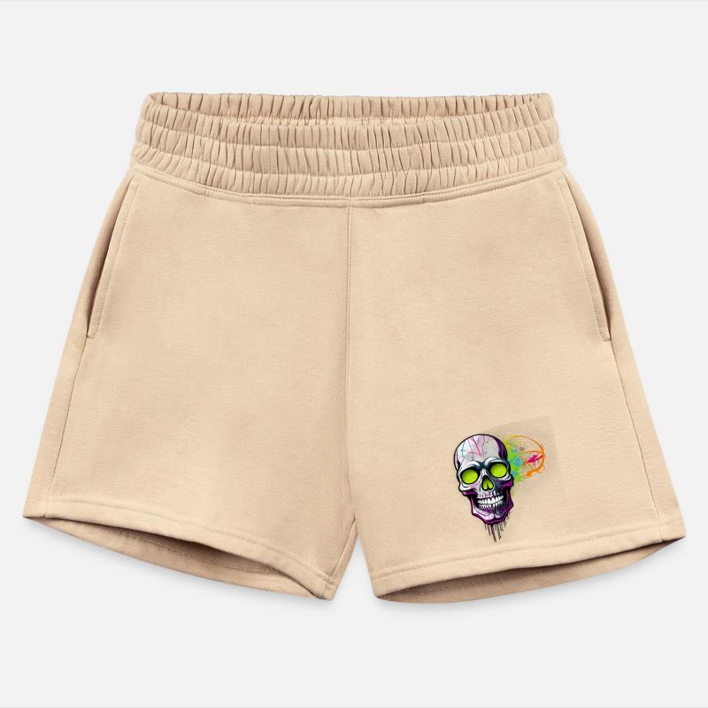 Neon Graffiti Skull Artwork