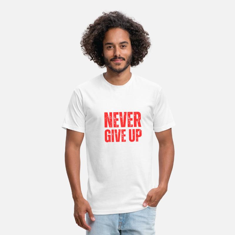 Never Give Up – Motivational Bold Text