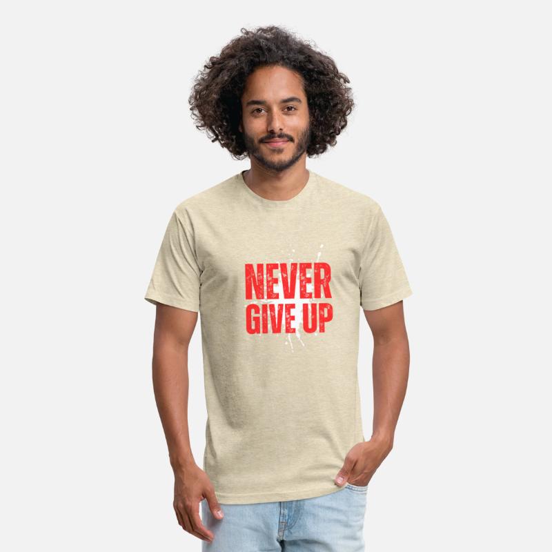 Never Give Up – Motivational Bold Text