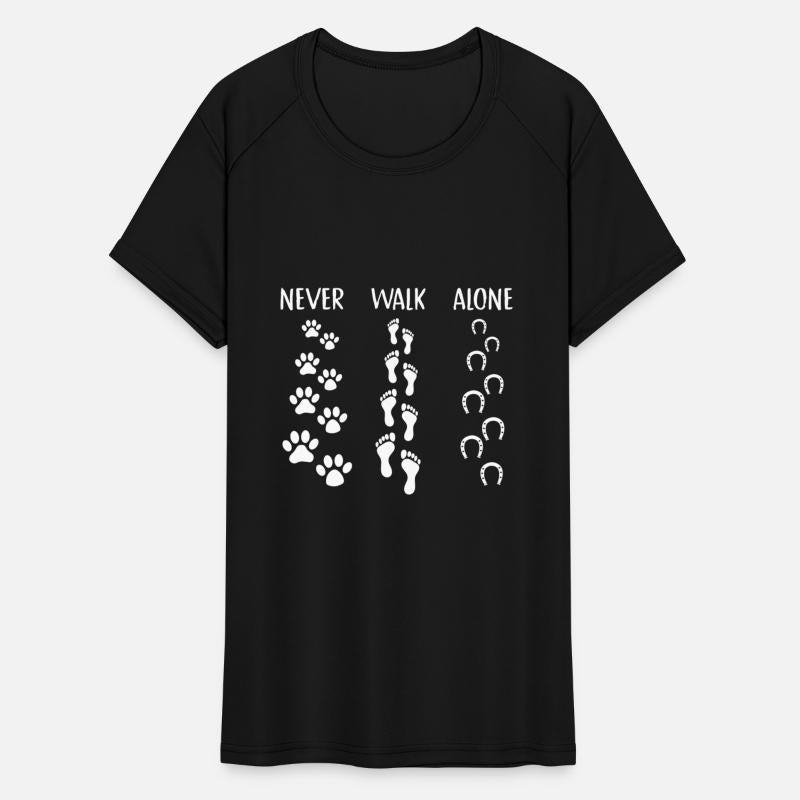 Never Walk Alone Horse Riding Dog Equestrian Sport