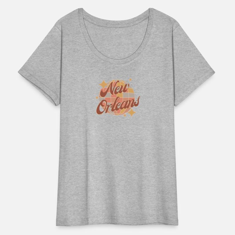 New Orleans Retro Design with a disco ball brown
