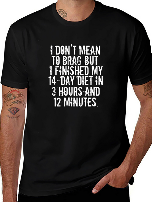 Funny Diet T-Shirt - Finished My Diet in 3 Hours