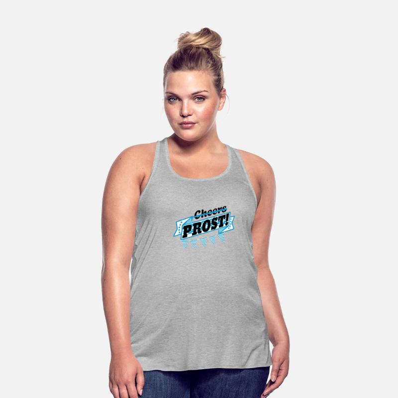 No cheers, Prost! Beer tent with Bavarian flag.