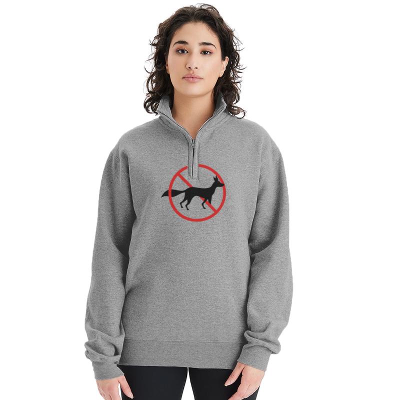 No Fox Fun Allowed Sign Prohibited Zone Note Funny