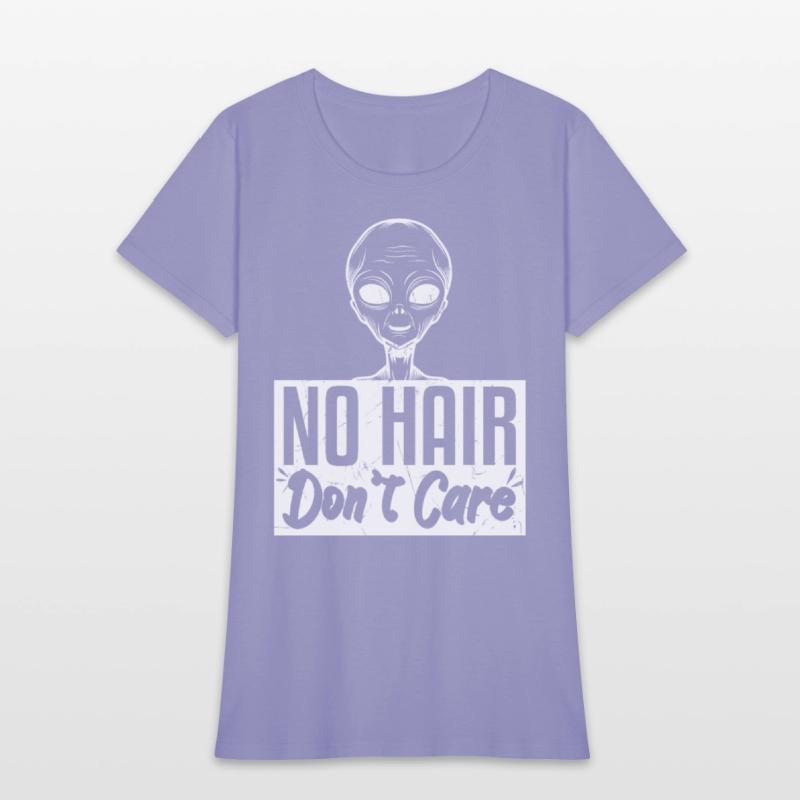 No Hair Dont Care Funny Bald Head