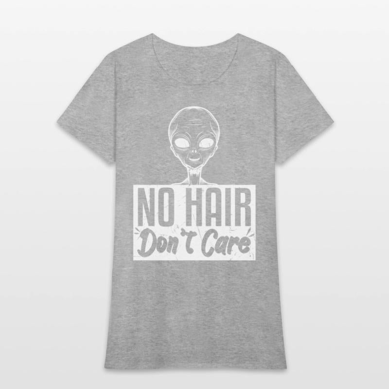 No Hair Dont Care Funny Bald Head