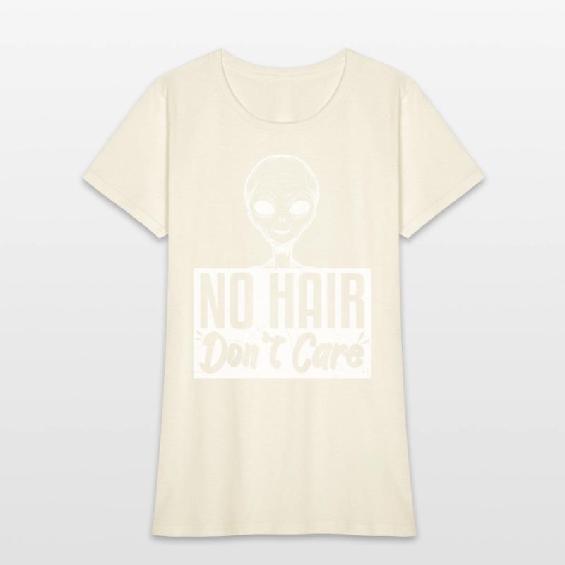 No Hair Dont Care Funny Bald Head