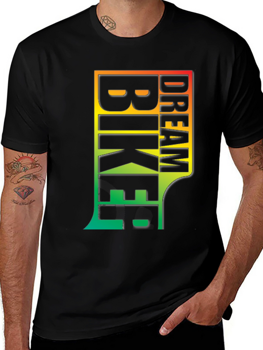 Bike Dream Graphic Tee - Black Cotton T-Shirt