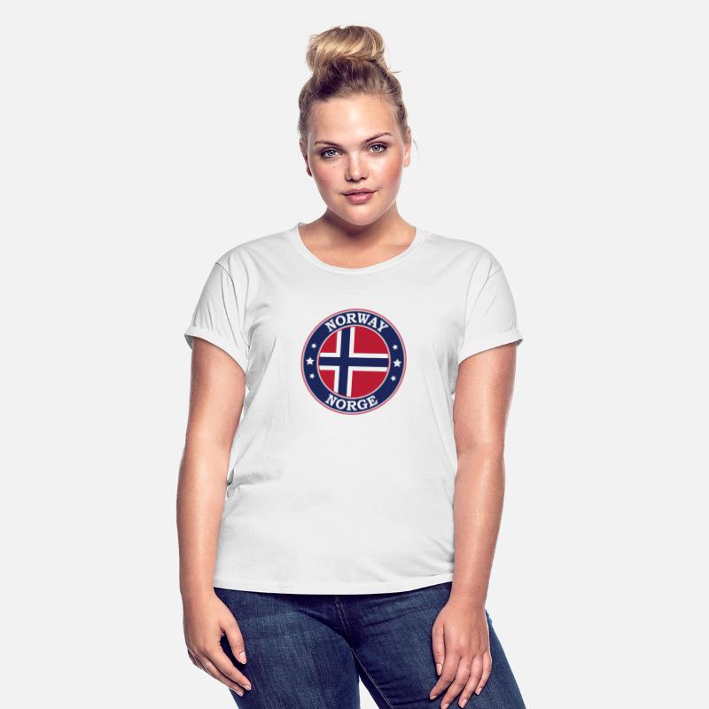 Norway Flag Round Circle Emblem