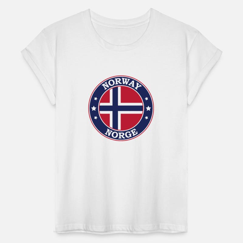 Norway Flag Round Circle Emblem